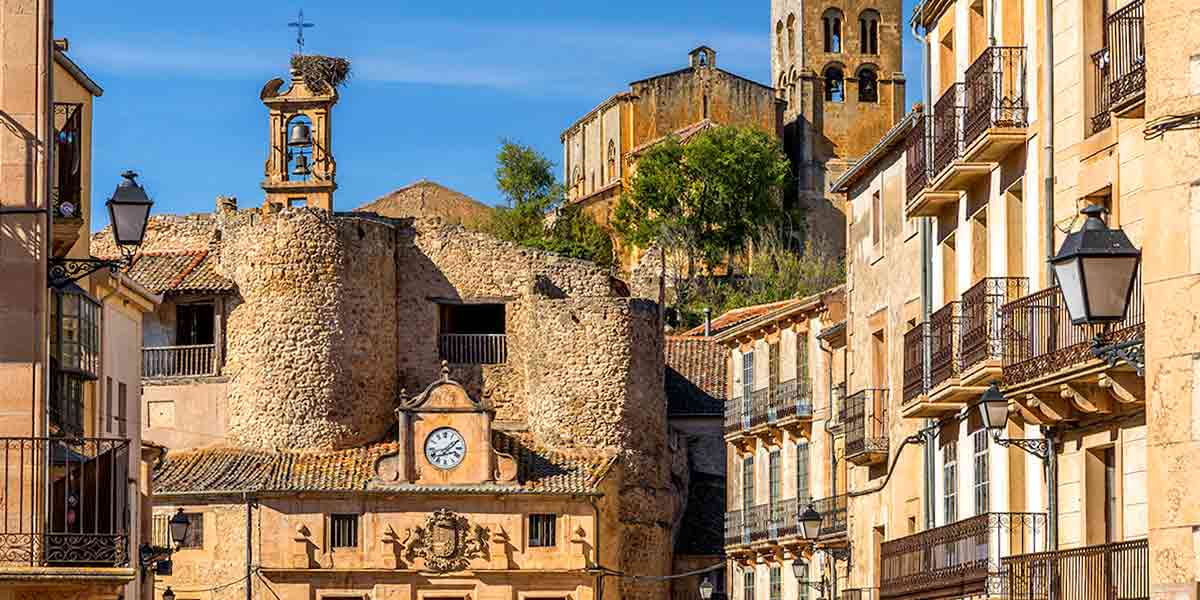 El precioso centro de Sepúlveda, el cual pertenece a uno de los pueblos más bonitos de Madrid