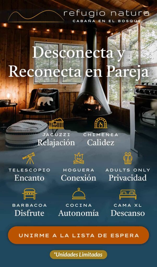 Un glamping de cabañas en el bosque con jacuzzi por dentro, uno de los mejores regalos para parejas